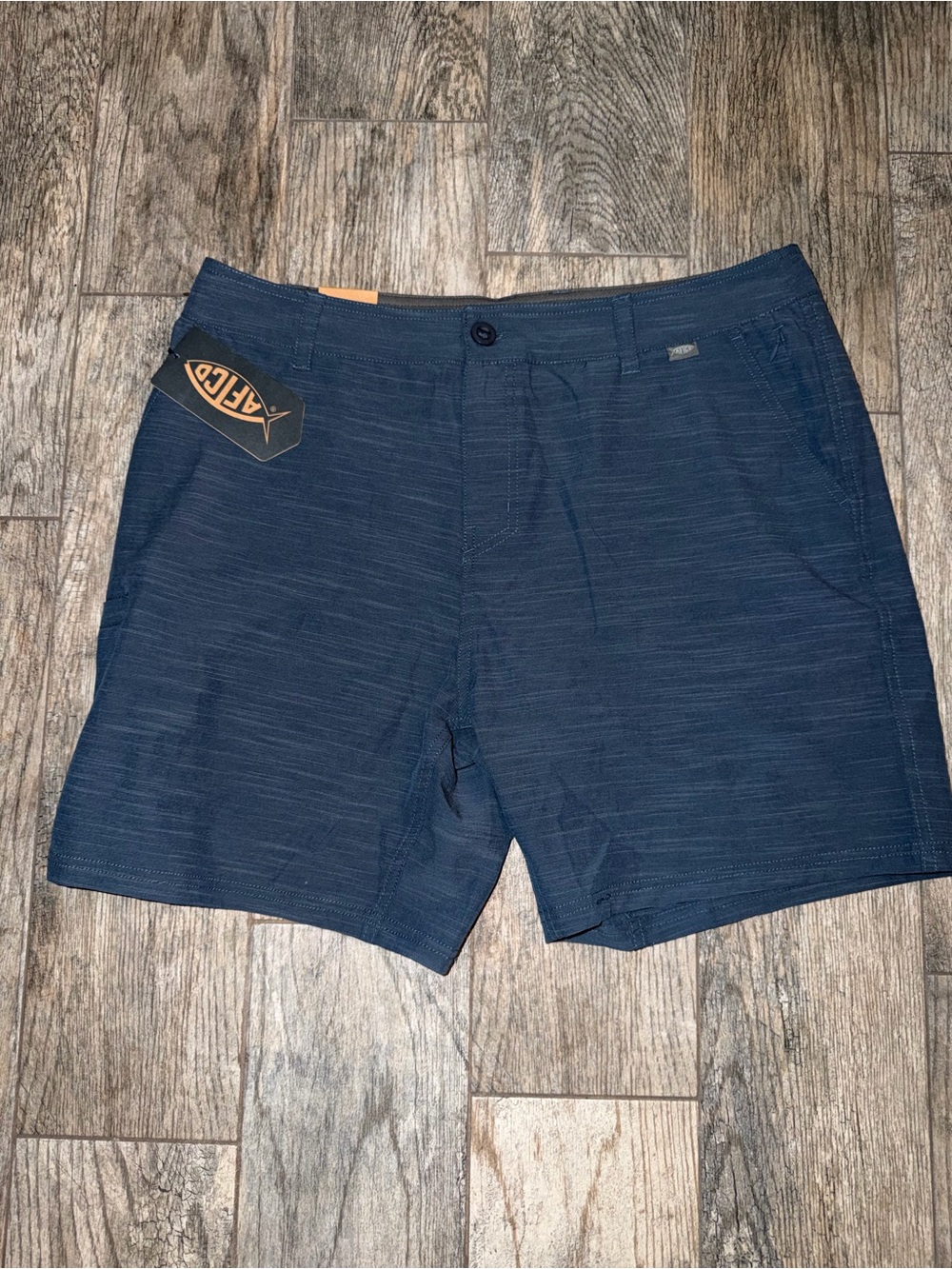 NWT AFTCO 365 Hybrid Chino Shorts Size 34 Bering Sea